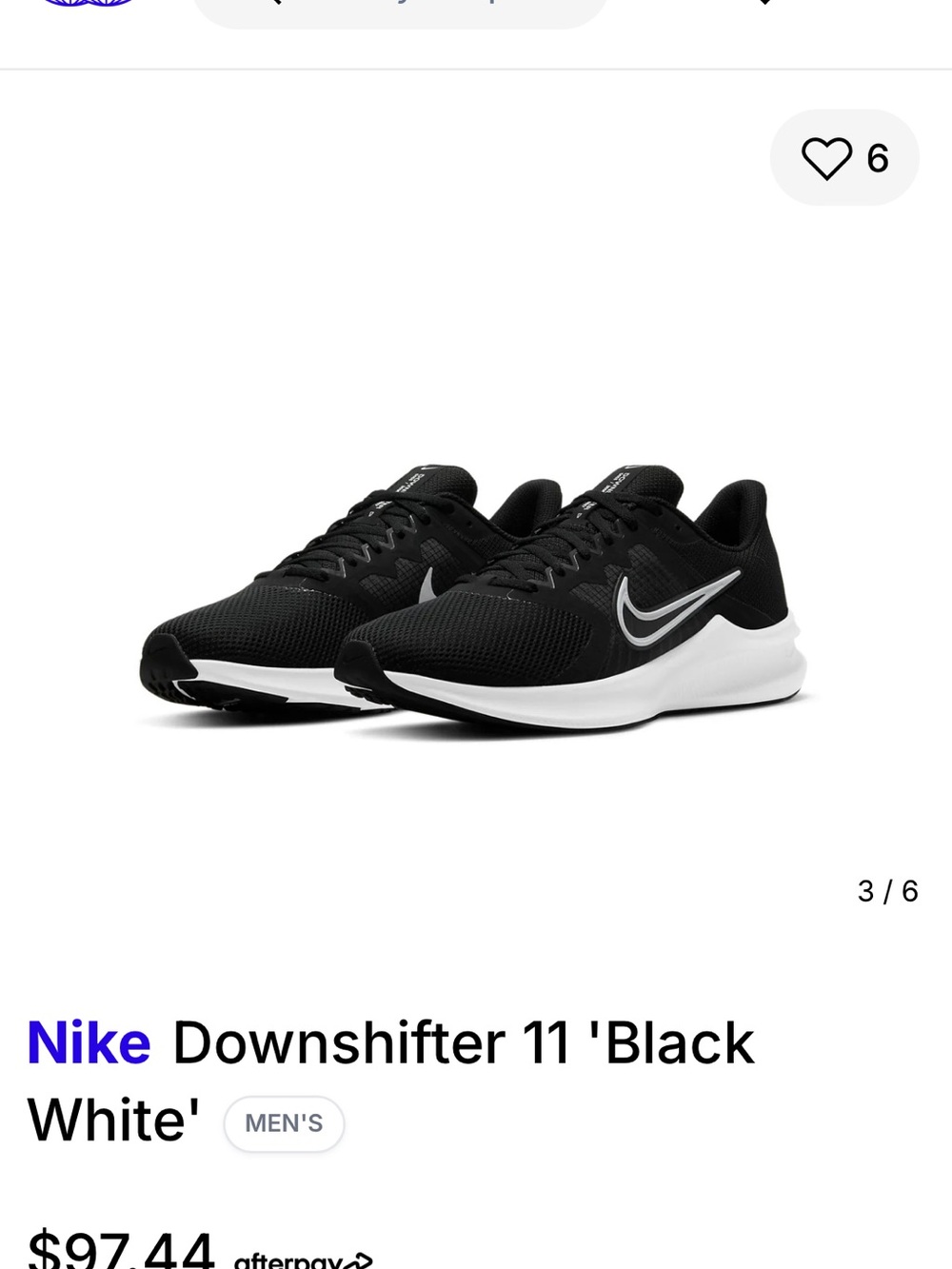 Nike Woman Running Shoes - Black & White